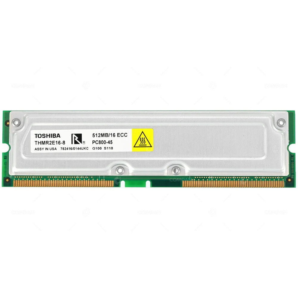 THMR2E16-8 TOSHIBA RAMBUS 512MB  PC-800-45 ECC MEMORY -