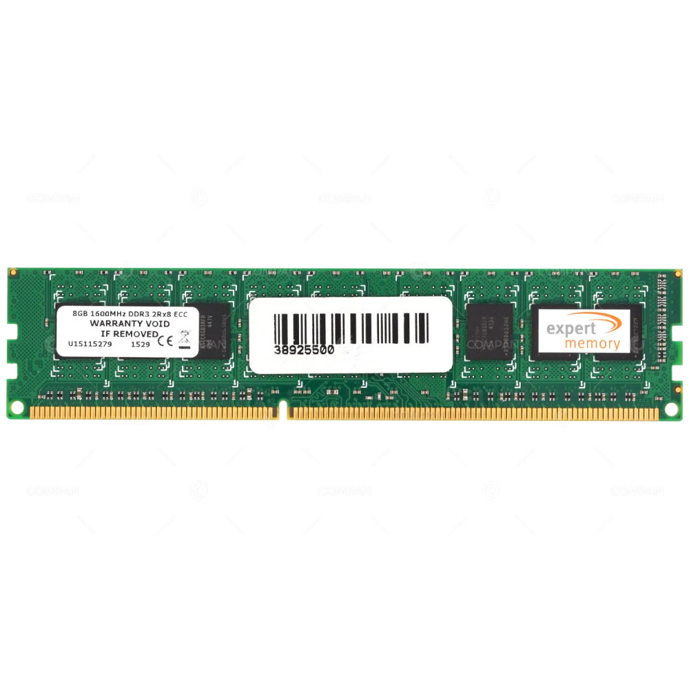U15115279 EXPERT MEMORY 8GB 1600MHZ DDR3 2RX8 ECC MEMORY -