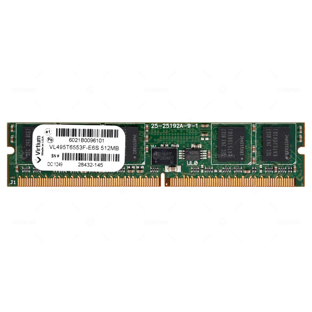 VL495T6553F-E6S VIRTIUM MEMORY 512MB PC2 5300 SODIMM DDR2 FOR LAPTOPS 6021B0096101