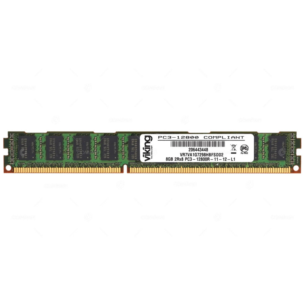 VR7VA1G7298HBFSDD2 VIKING MEMORY 8GB 2RX8 PC3 12800R DDR3 -