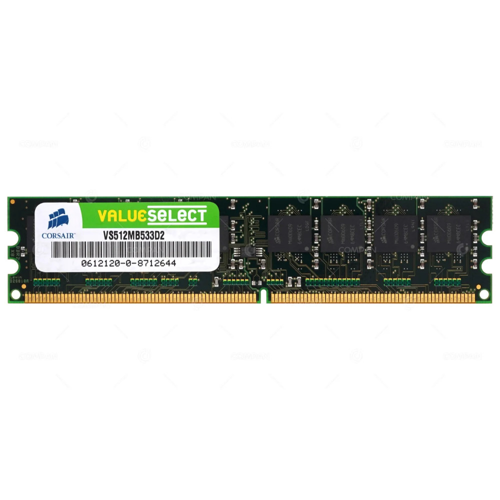 VS512MB533D2 CORSAIR 512MB 1RX8 PC2 4200U 533MHZ SDRAM NO-ECC DDR2 MEMORY -