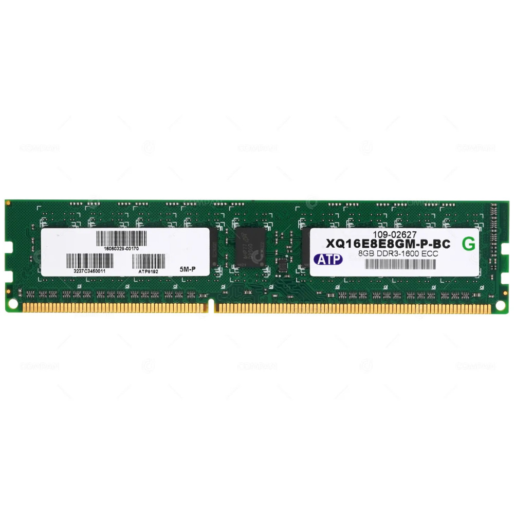 XQ16E8E8GM-P-BC ATP 8GB (1X8GB) PC3-12800R SERVER MEMORY 109-02627