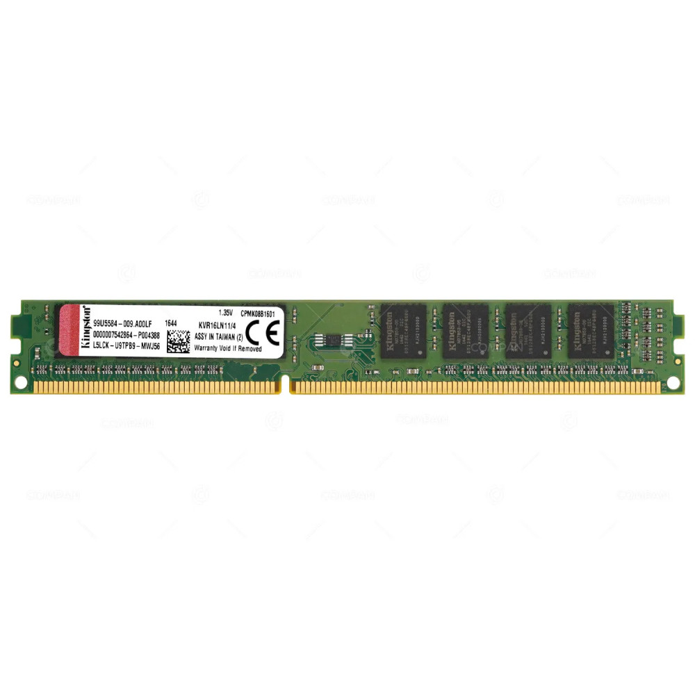 KVR16LN11-4  KINGSTON DDR3  4GB  1RX8  PC3L-12800  1600MHZ  CAS 11-11-11