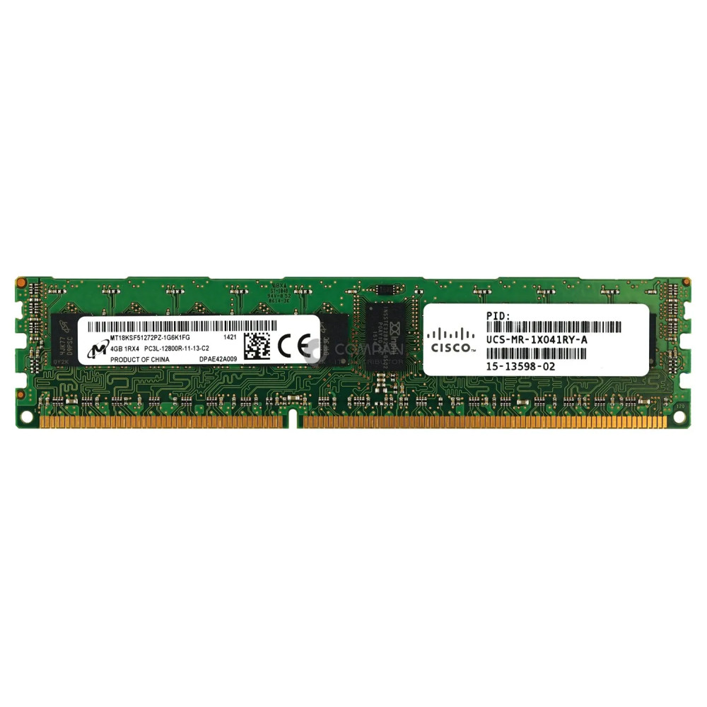 15-13598-02 CISCO MEMORY 4GB PC3-12800 1600MHZ RDIMM CAS 11-11-11