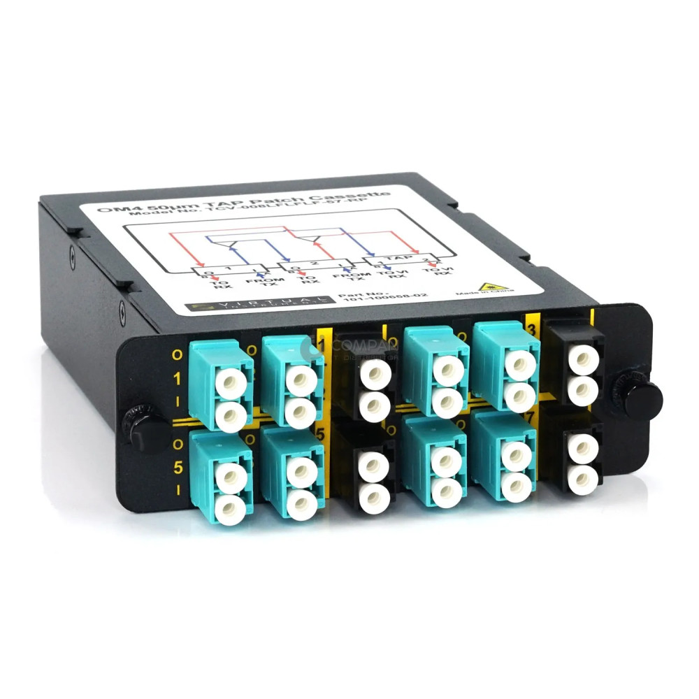 100-100288 VIRTUAL INSTRUMENTS TVC-008LFLFLF-57-RP TAP PATCH CASSETTE 4LNK OM4