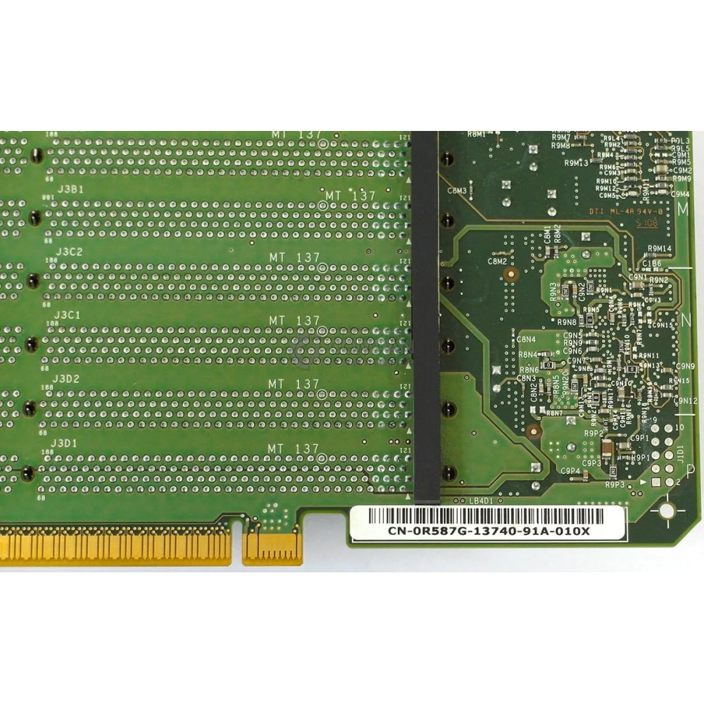 R587G / DELL 8-SLOT MEMORY RISER BOARD FOR DELL POWEREDGE R900 / 0R587G