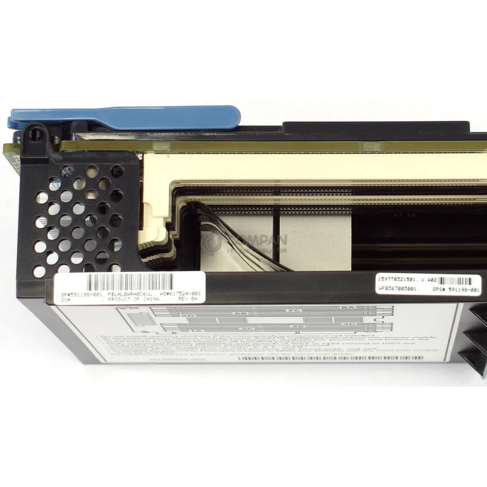 591198-001 HP 8-SLOT MEMORY RISER BOARD FOR HP PROLIANT DL580 G7 DL980 G7