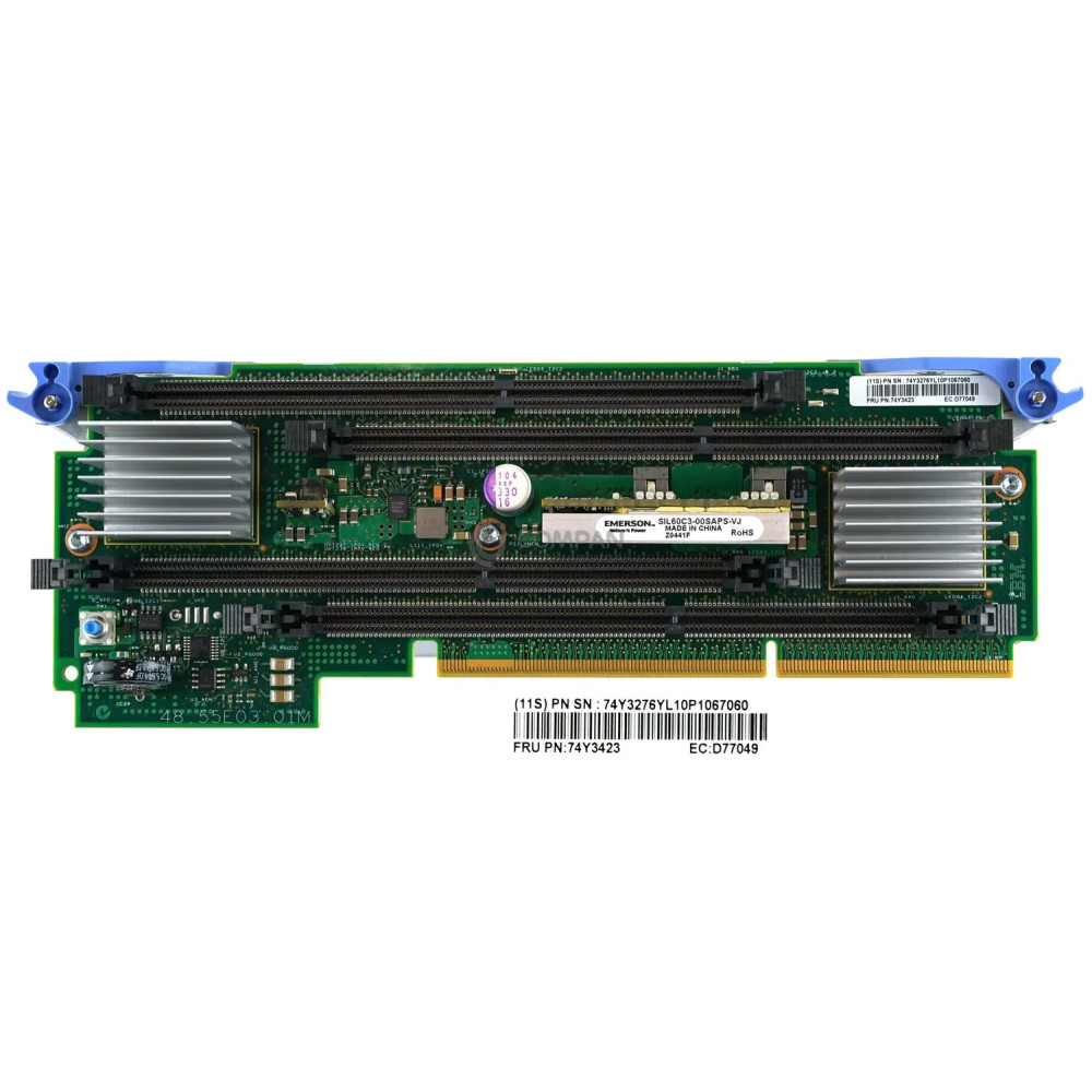 2BE3 IBM 4-SLOT MEMORY RISER BOARD FOR P710 PSERIES POWER7 74Y3423 74Y1959