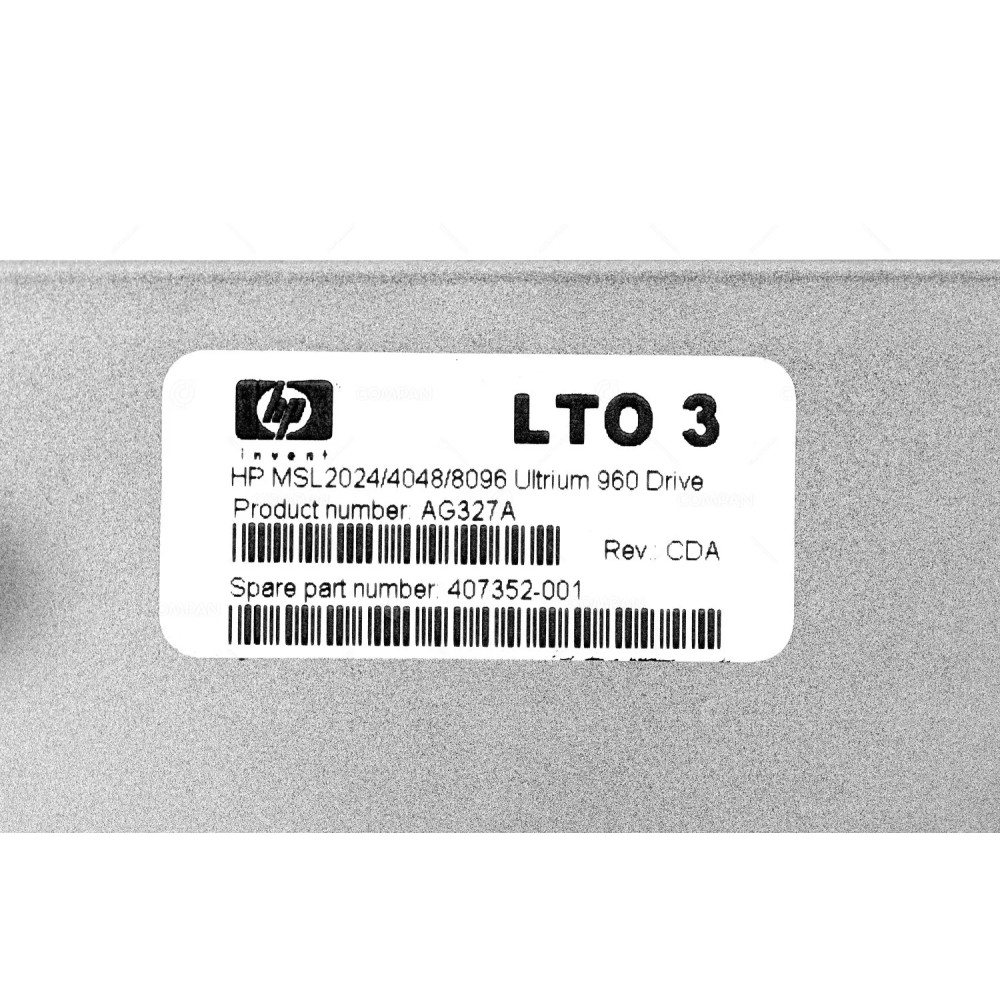 407352-001  HP LTO3 ULTRIUM 960 SCSI DRIVE FOR MSL2024