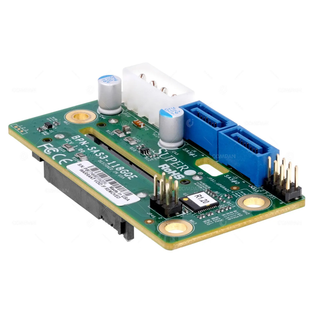 BPN-SAS3-118GQE  SUPERMICRO BACKPLANE 12G 2-BAY SAS SATA 2.5 SFF HDD FOR SYS-1029GQ-TRT