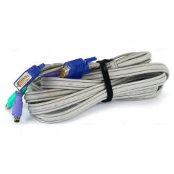 147095-001 HP COMPAQ CPU TO SERVER CONSOLE SWITCH VGA DB15 PS/2 KVM CABLE 3.7M