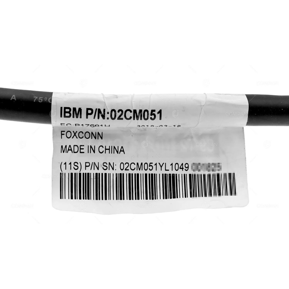 02CM051  IBM 0.855M SERVICE PROCESSOR CABLE C9/C10-T2/T4 FOR 9080-M9S PSERIES POWER9
