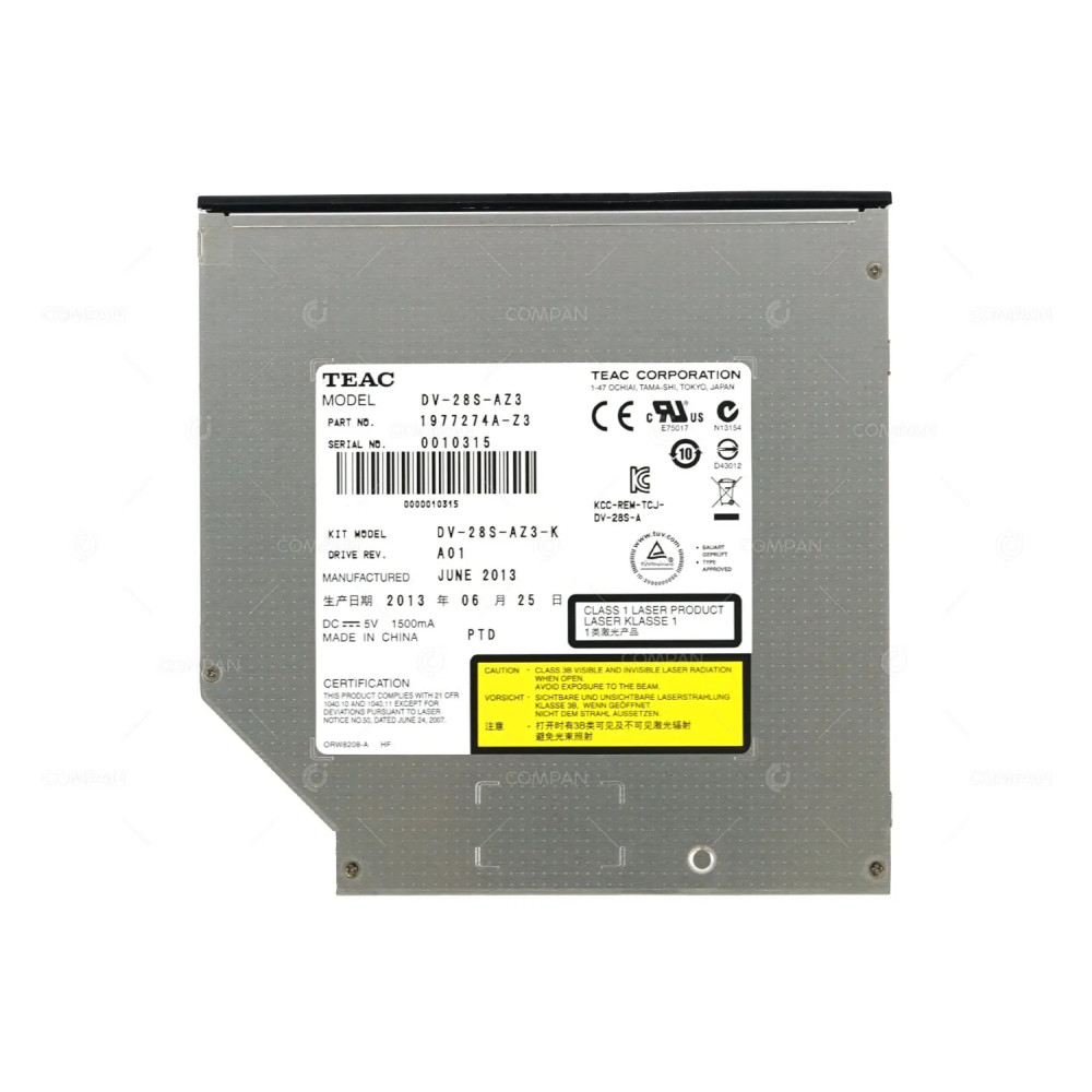 1977274A-Z3 TEAC 8X SATA 2.5 SLIM DVD/CD ROM DRIVE