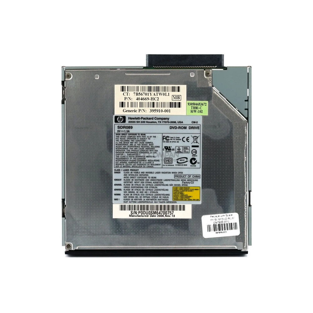397928-001 HP 8X SLIM IDE DVD-ROM OPTICAL DRIVE FOR HP PROLIANT