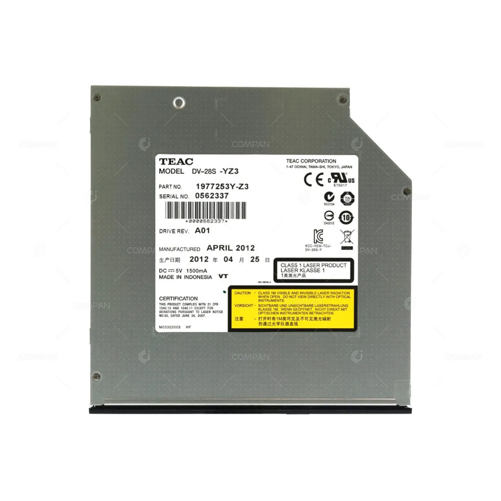 1977253Y-Z3 TEAC DVD-ROM 8X SLIM SATA OPTICAL DRIVE