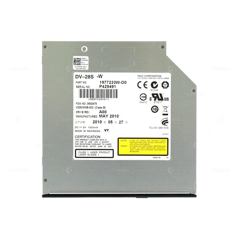 7RDMR DELL DVD-ROM 12.7MM SLIMLINE SATA OPTICAL DRIVE FOR POWEREDGE R SERIES