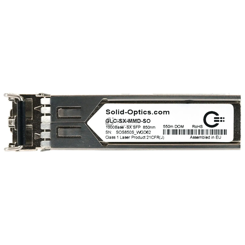 GLC-SX-MMD-SO SOLID OPTICS 1000BASE SX SFP 850NM 550M OPTICAL TRANSCEIVER -