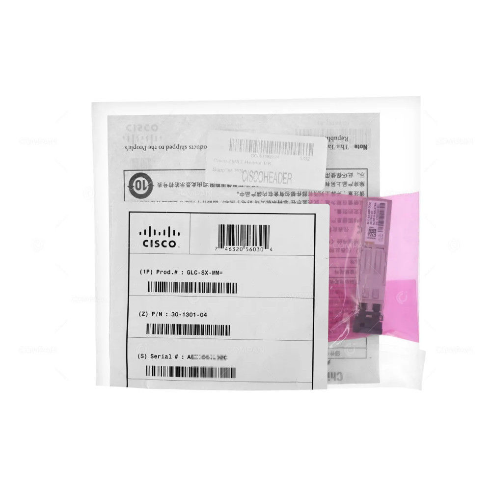 GLC-SX-MM NEW  CISCO OPTICAL TRANSCEIVER MODULE 1000BASE SX SFP MMF LC 850NM 500M