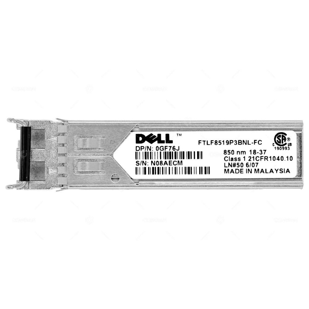 GF76J  DELL OPTICAL TRANSCEIVER MODULE 1G SFP 1000BASE-SX 850NM LC MMF 500M
