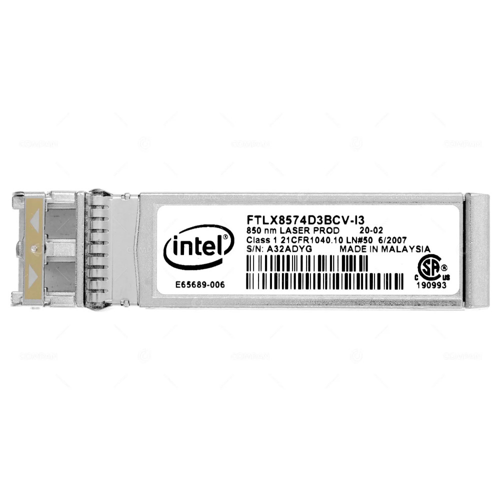 FTLX8574D3D3BCV-I3  INTEL 850NM 1G 10G SFP+ TRANCEIVER