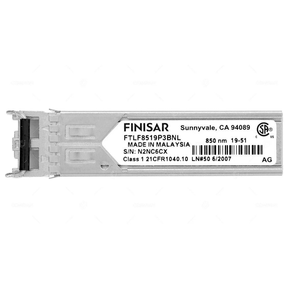 FTLF8519P3BNL  FINISAR 1GB SFP LC DUPLEX MULTIMODE 850NM SR 550M TRANSCEIVER