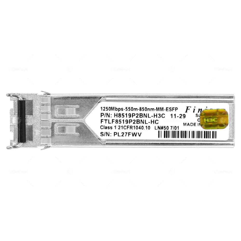 H8519P2BNL-H3C  FINISAR OPTICAL TRANSCEIVER MODULE 1.25G SFP LC MMF 850NM 550M