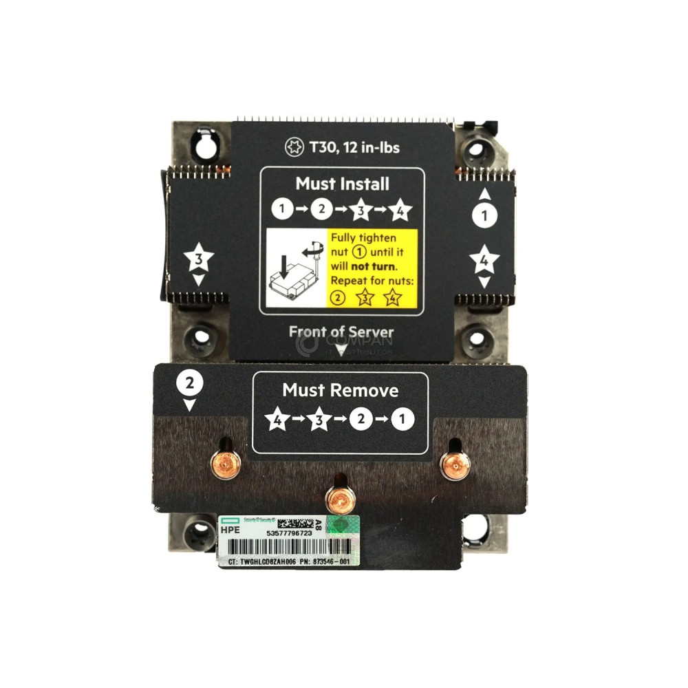 875071-001 HP HEATSINK FOR DL380 G10 873594-001, 839275-001, 873546-001