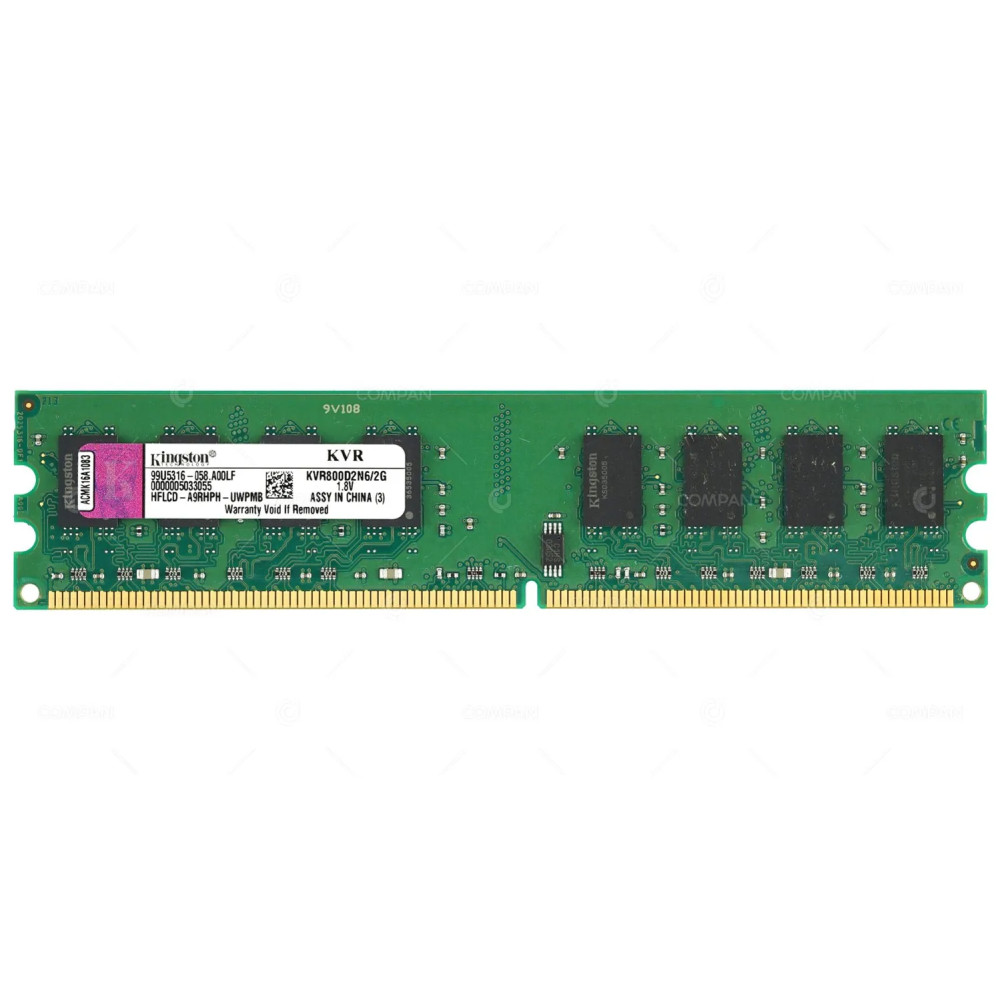 KVR800D2N6-2G KINGSTON MEMORY 2GB 2RX8 PC2 6400 DDR2 800 CL6 KVR800D2N6/2G KVR800D2N6-2G KVR800D2N6/2G