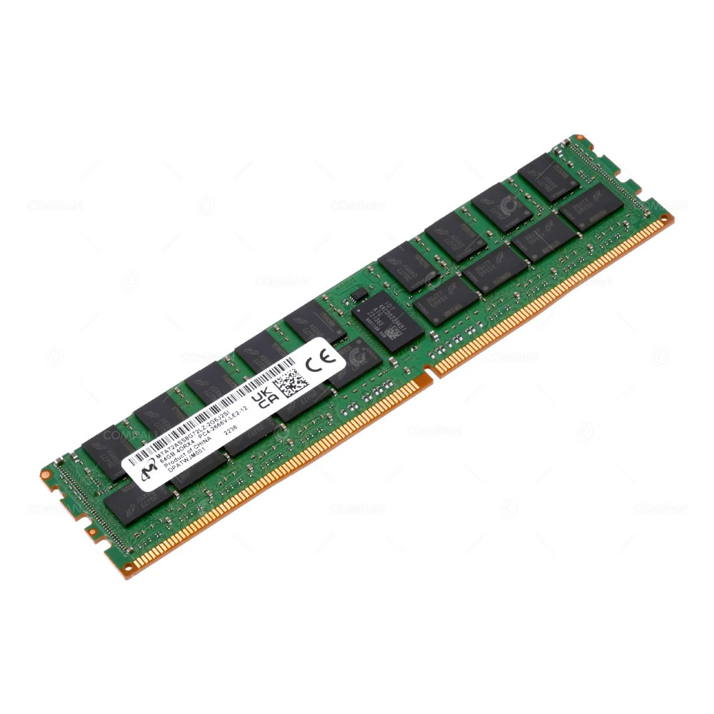 MTA72ASS8G72LZ-2G6J2  MICRON 64GB 4DRX4 PC4-2666V CL19 1.2V ECC REGISTERED LOAD REDUCED MEMORY