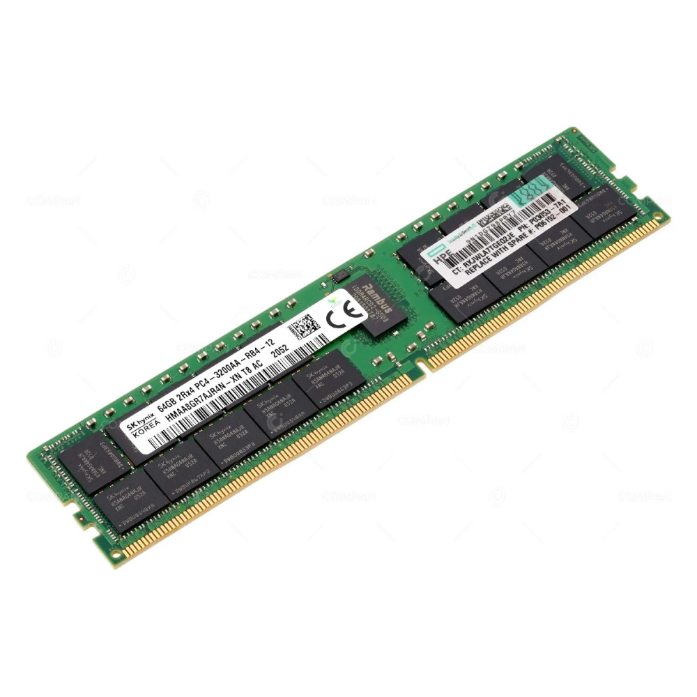 P03053-7A1  HPE 64GB 2RX4 PC4-2933Y CL21 ECC REGISTERED MEMORY