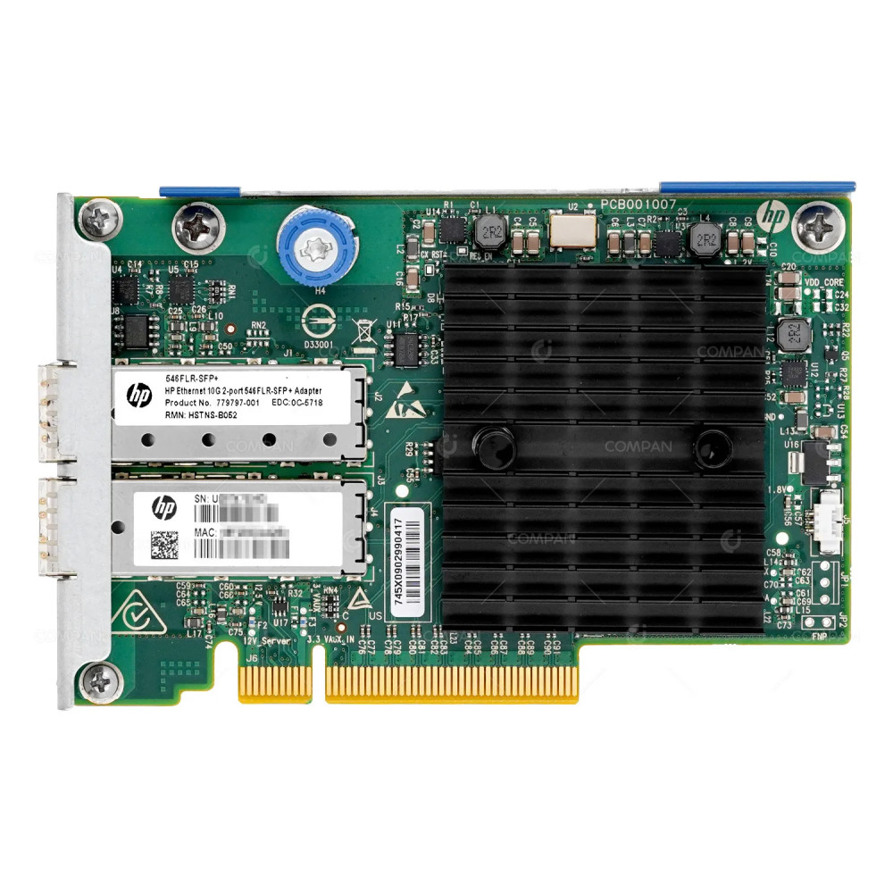 790315-001 HP FLEXFABRIC DUAL PORT 10GB SFP+ 546FLR PCI-E LOM ADAPTER