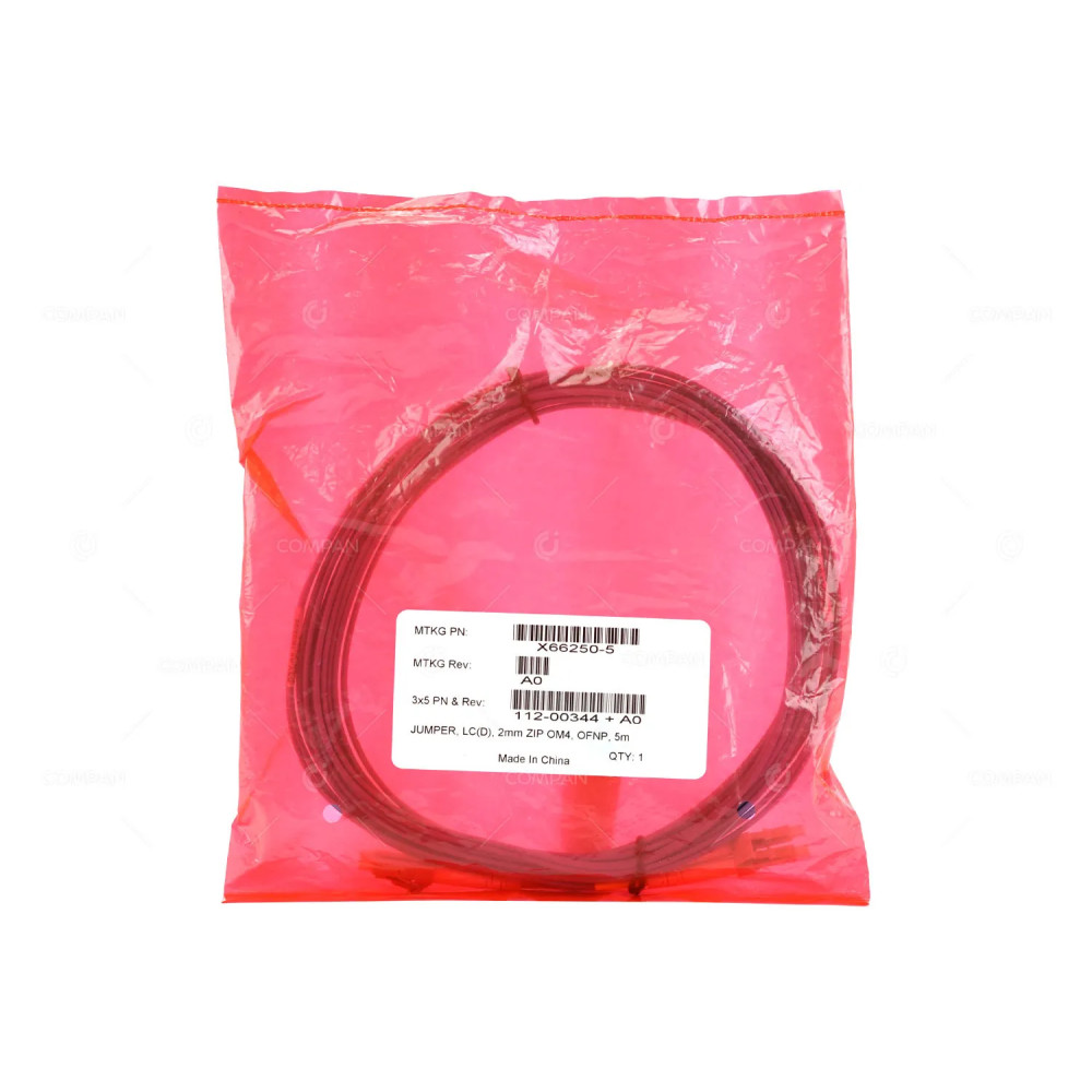 X66250-5  NETAPP LC DUPLEX OM4 OFNR FIBER OPTICAL CABLE 5M
