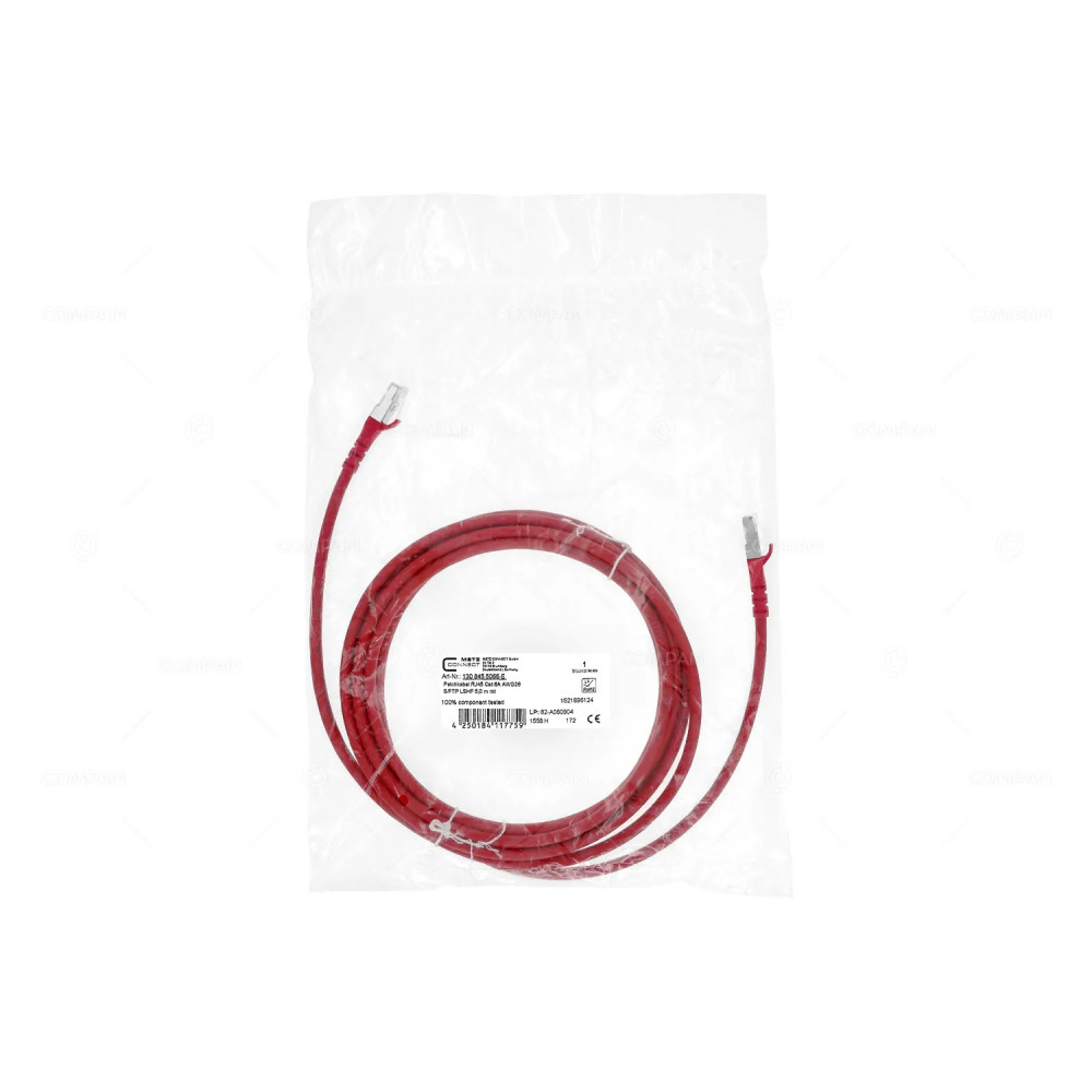 4250184117759  PATCH CORD RJ45 CAT.6A AWG26 5M RED