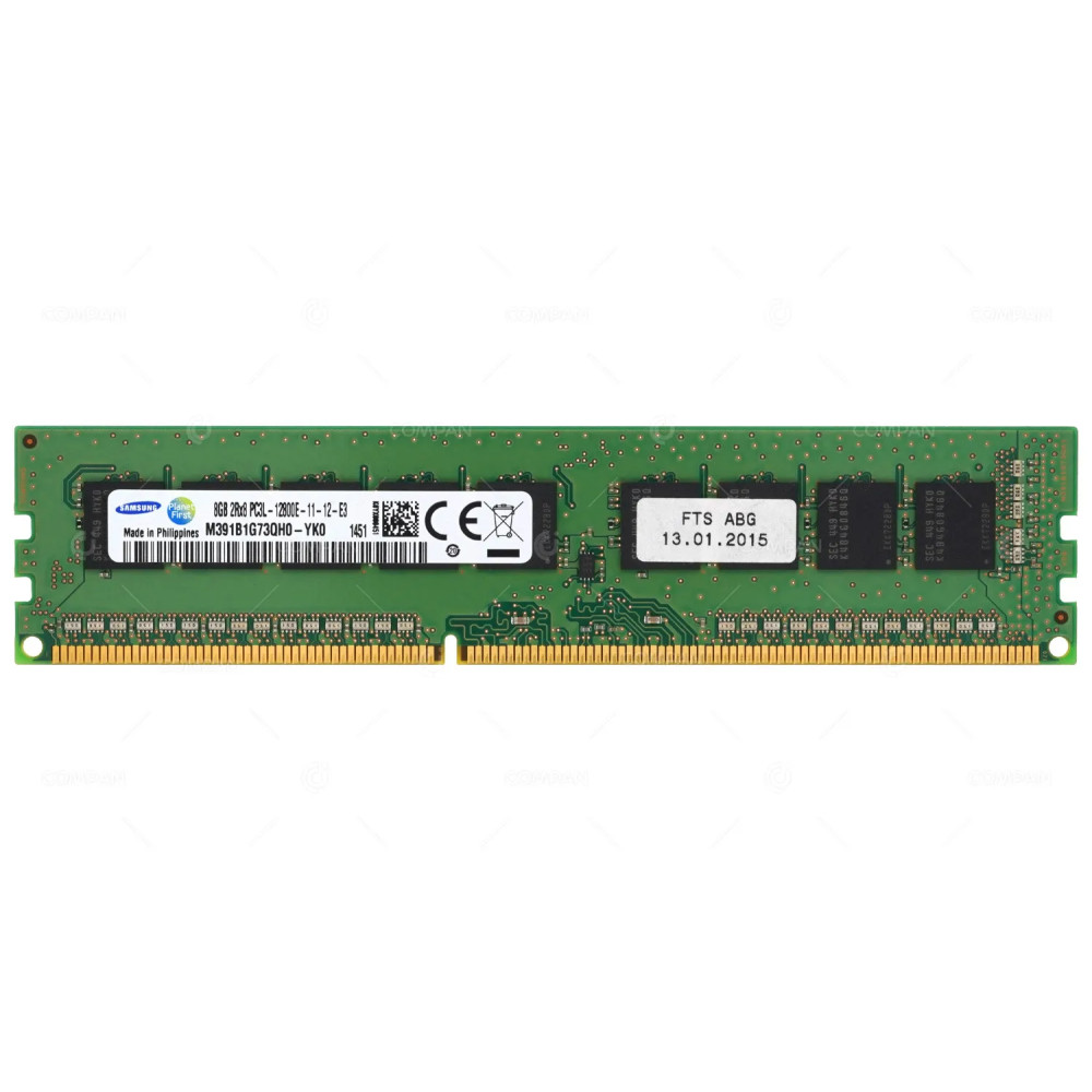 M391B1G73QH0-YK0 SAMSUNG MEMORY 8GB 2RX8 PC3L 12800E DDR3