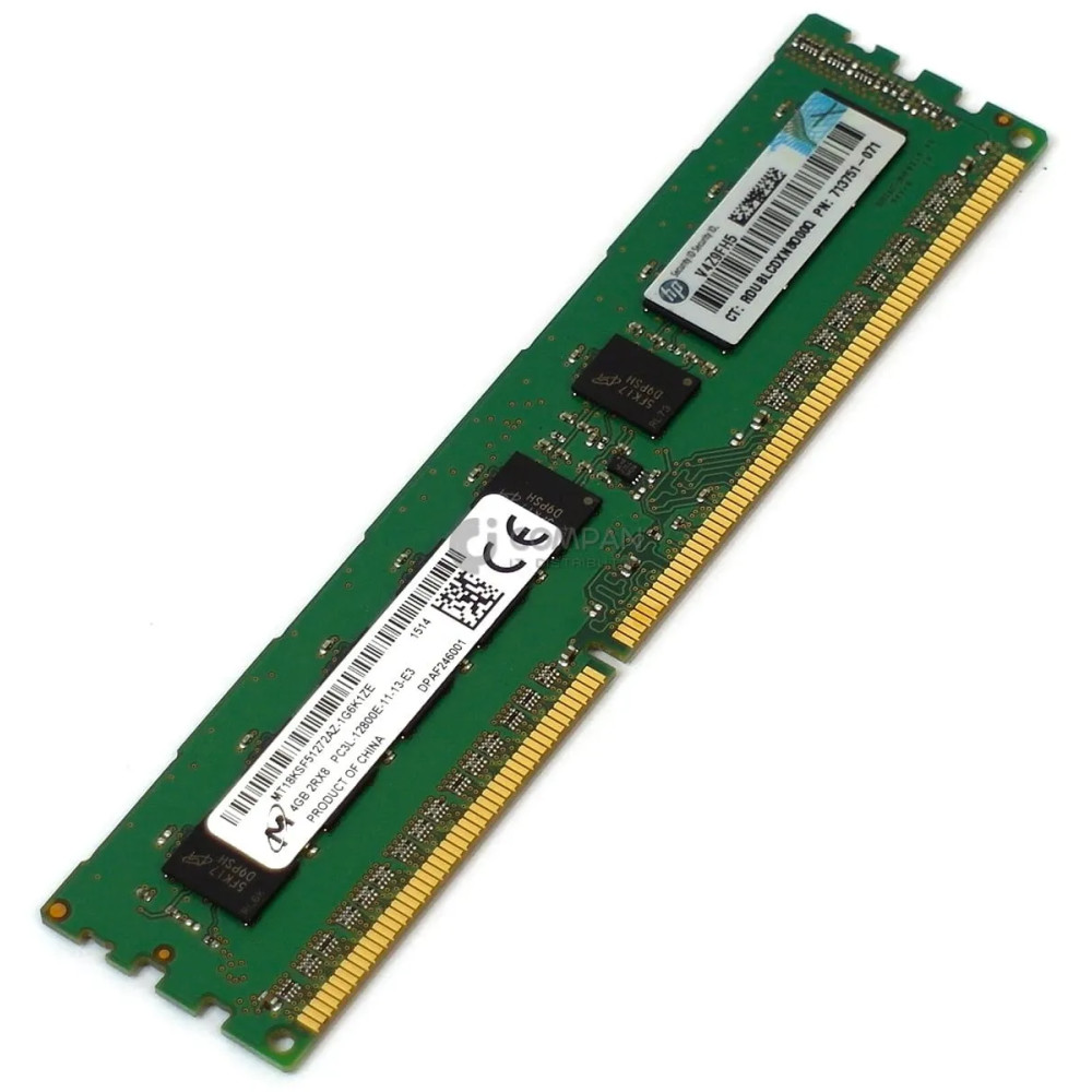 713751-071 HP MEMORY 4GB 2RX8 PC3L 12800E DDR3 - 713977-B21