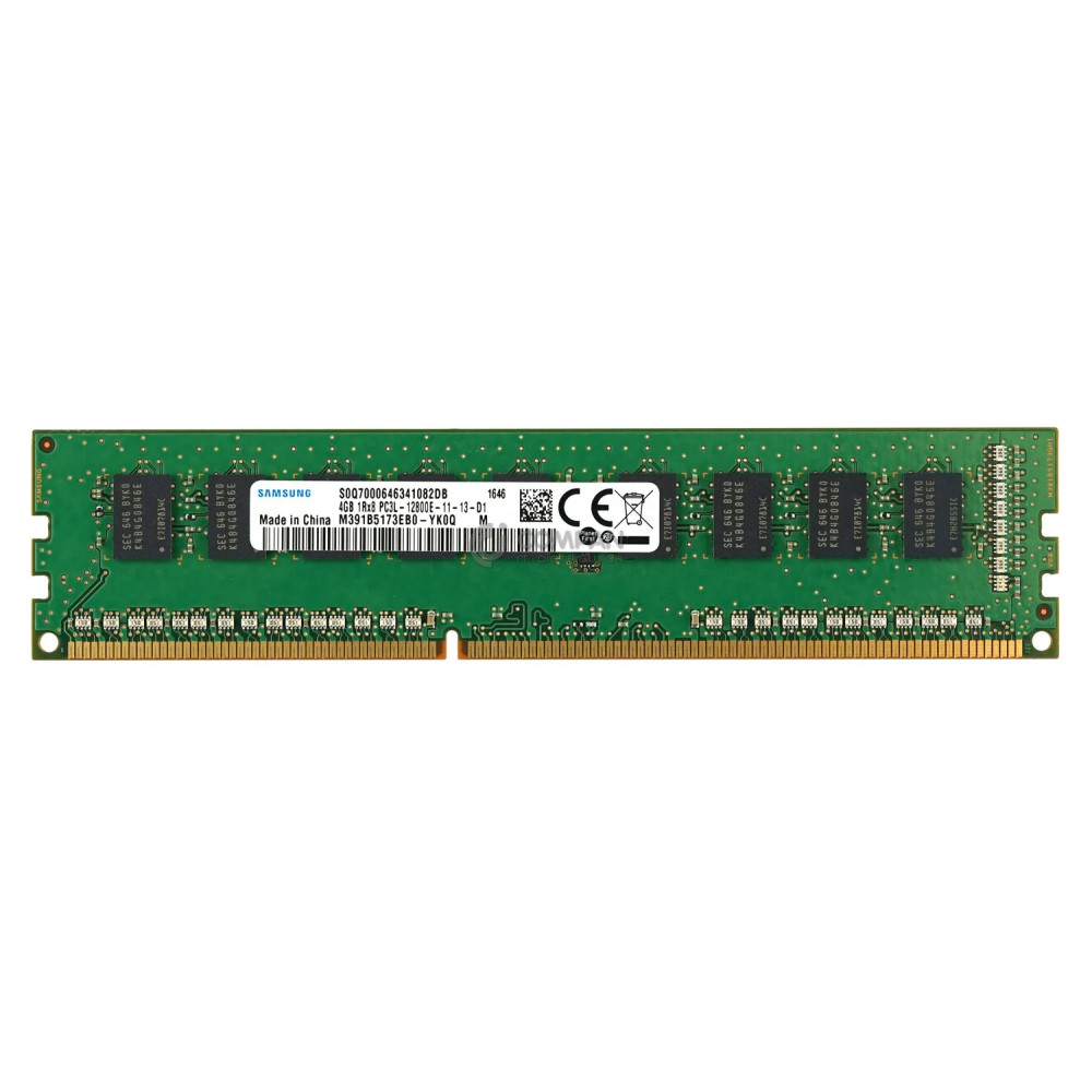 M391B5173EB0-YK0 SAMSUNG 4GB 1RX8 PC3L-12800 DDR3-1600MHZ UDIMM