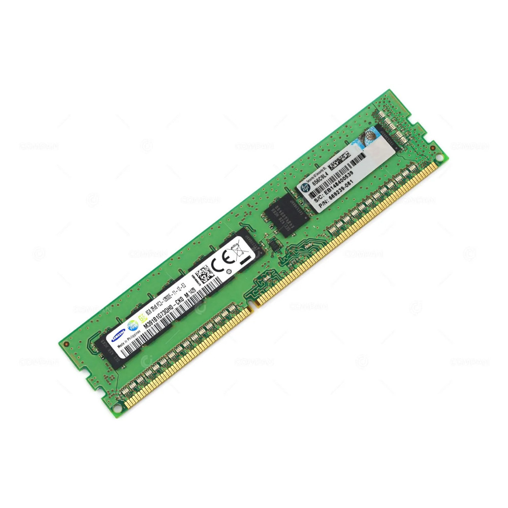 669239-081 HP MEMORY 8GB 2RX8 PC3 12800E DDR3