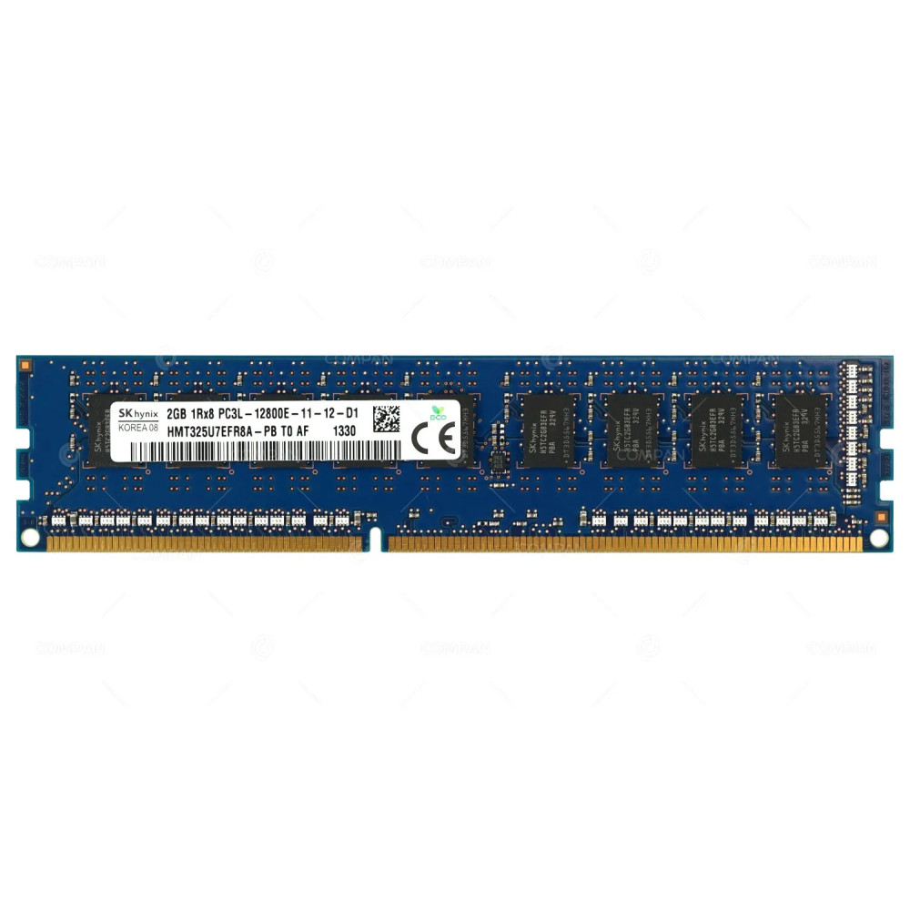 HMT325U7EFR8A-PB HYNIX MEMORY 2GB 1RX8 PC3L 12800E UDIMM DDR3 -