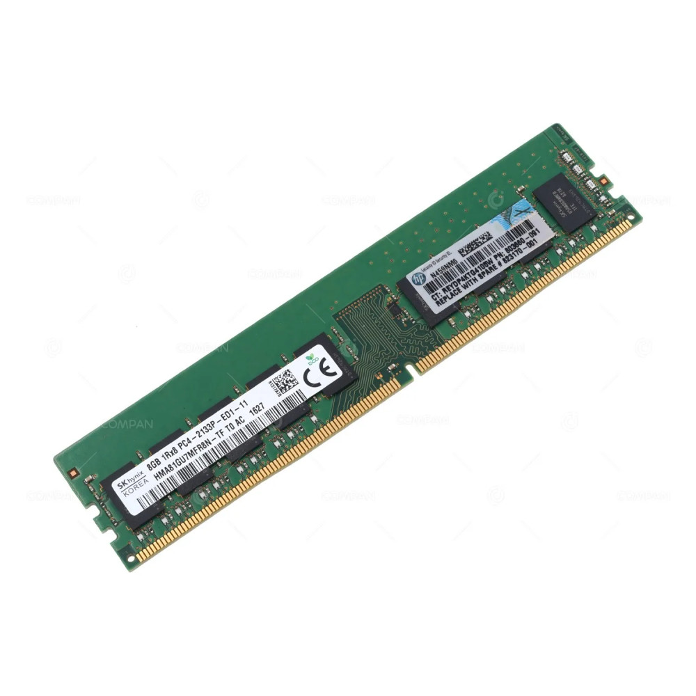 803660-091 HP MEMORY 8GB 1RX8 2133P UDIMM PC4-17000P