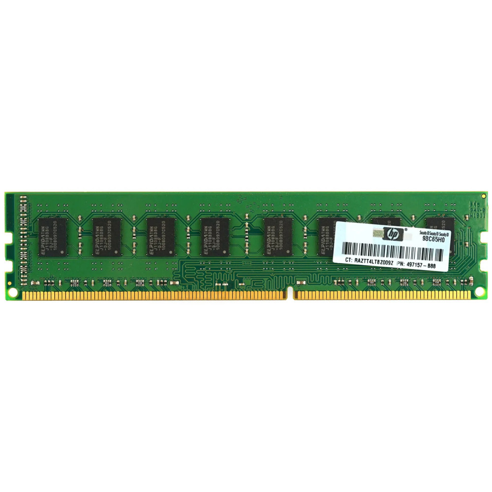 497157-B88 HP MEMORY 2GB 2RX8 PC3 10600U DDR3 - HP497157-C01-ELDW