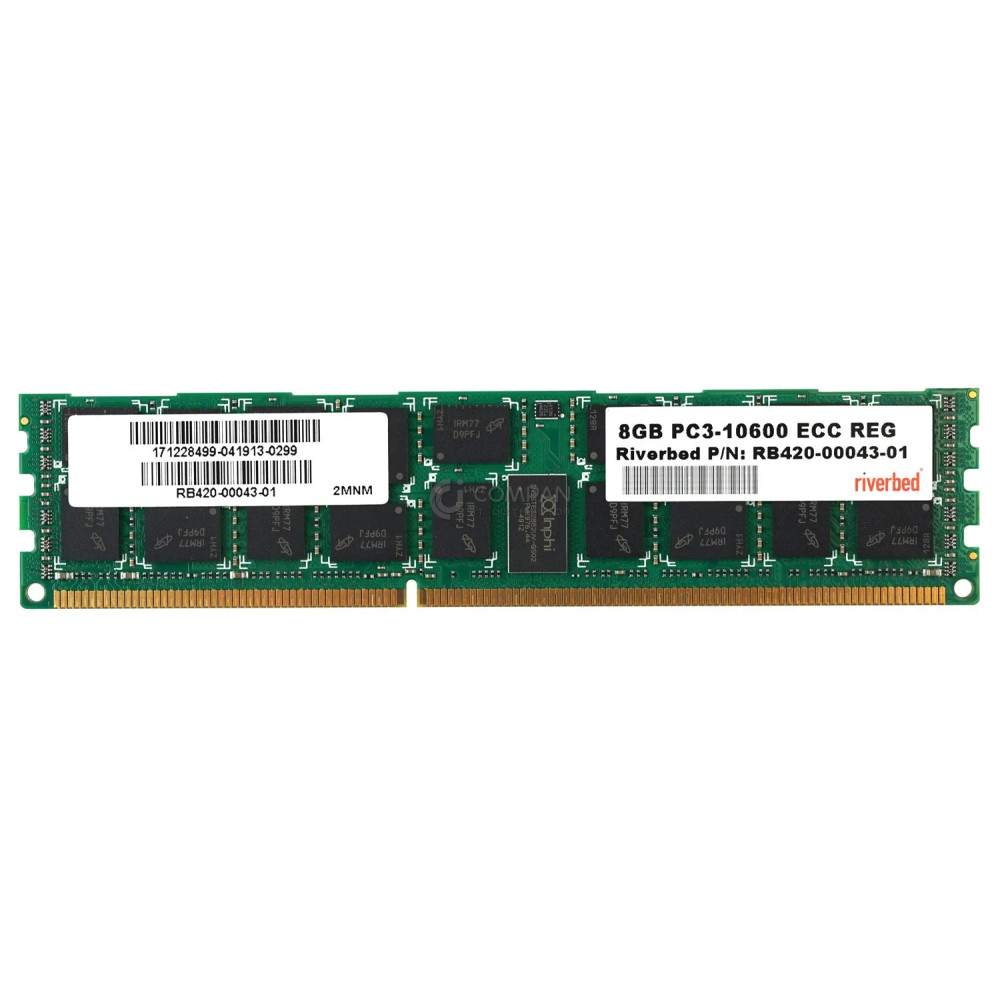 RB420-00043-01 RIVERBED 8GB PC3-10600R REG ECC MEMORY FOR RIVERBED STEELHEAD