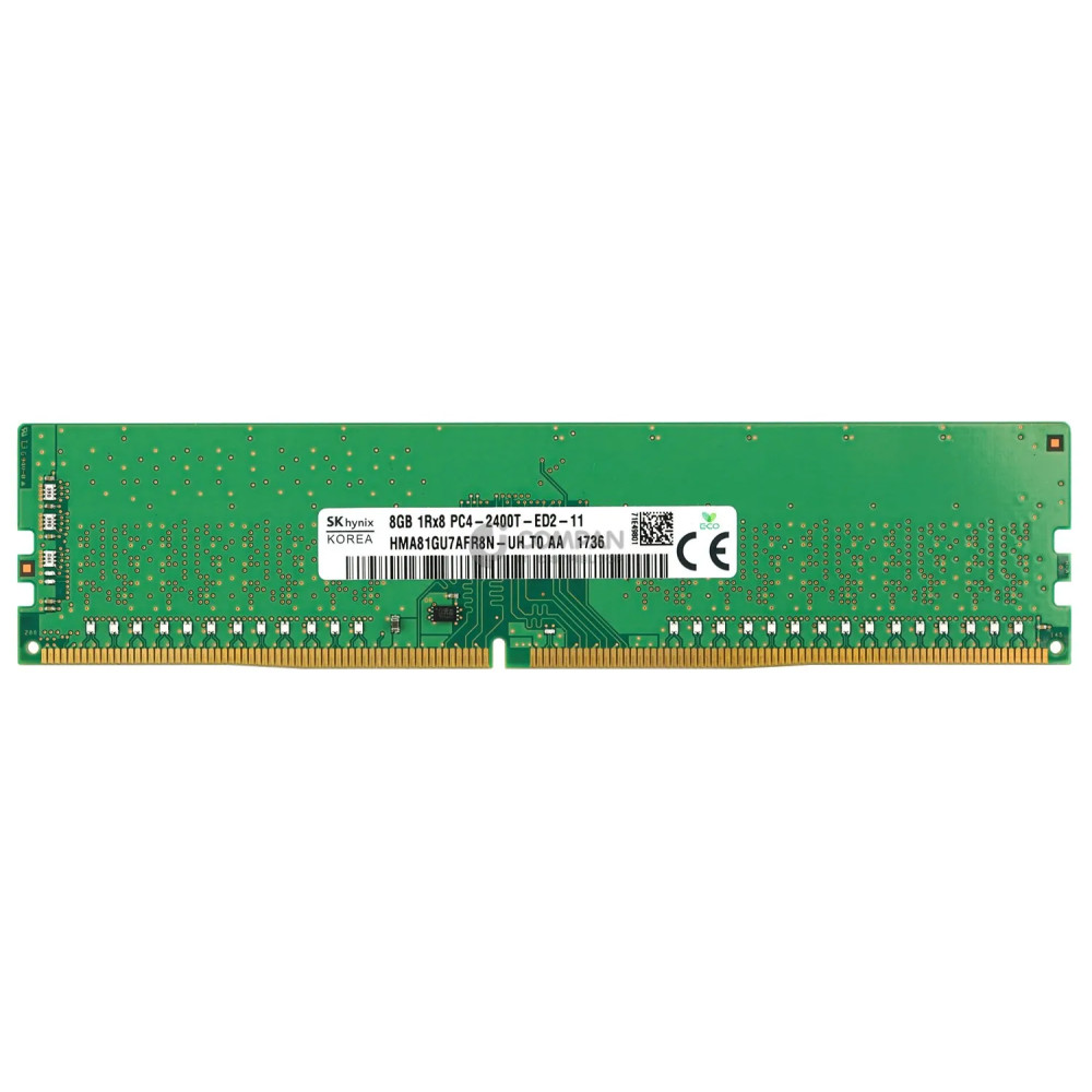 862689-091 HP MEMORY 8GB 1RX8 PC4 2400T DDR4 19200T MTA9ASF1G72AZ-2G3B1, HMA81GU7AFR8N-UH