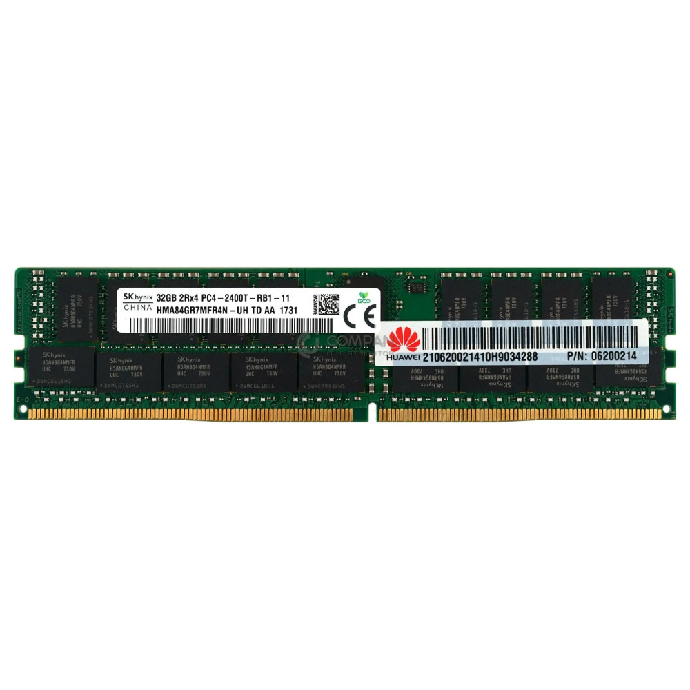 06200214 HUAWEI MEMORY 32GB 2RX4 2400T  PC4-19200T DDR4 - M393A4K40BB1-CRC