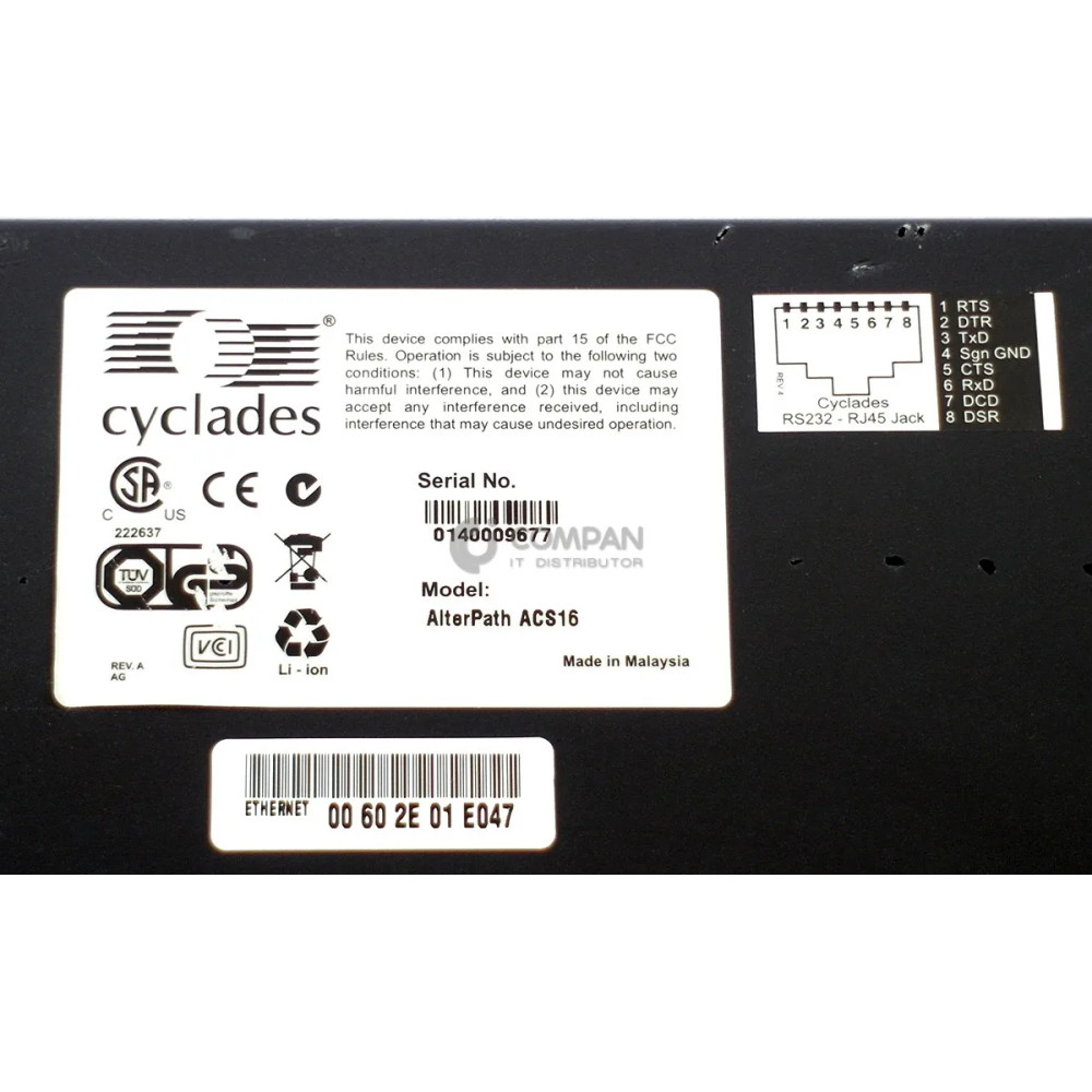 AVOCENT ALTERPATH ACS16 16-PORT ADVANCED CONSOLE SERVER