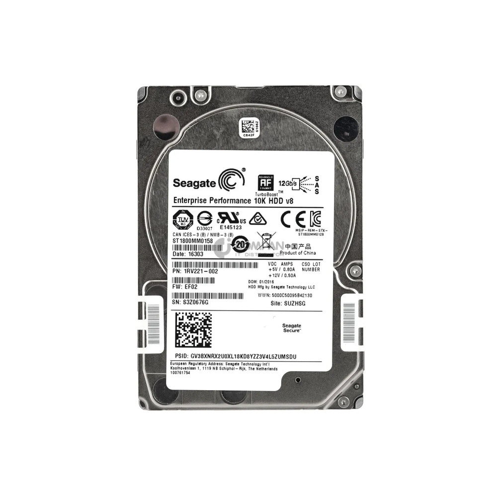 ST1800MM0158 SEAGATE HARD DRIVE 1.8TB 12G 10K SAS