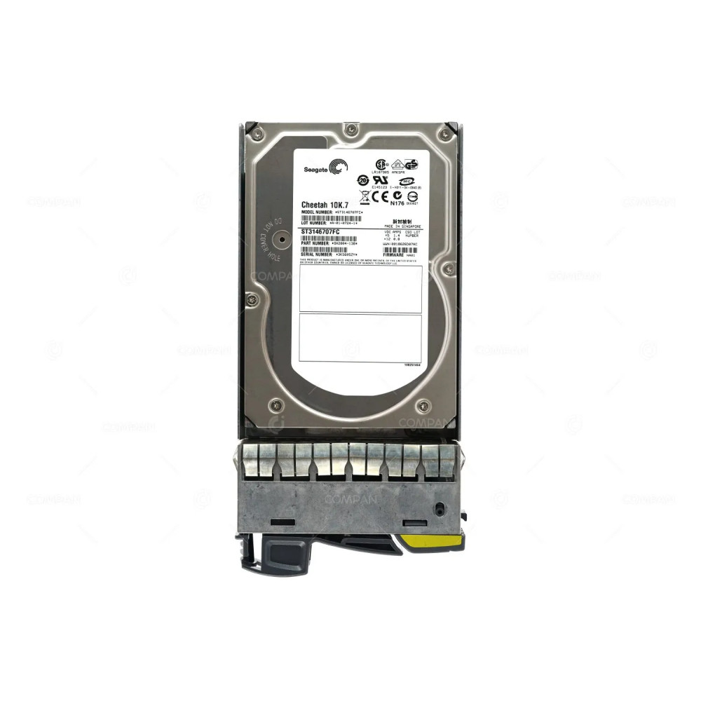 X274B-R5 NETAPP HARD DRIVE 146GB 10K 2G FOR FAS250 FAS270 STORAGESHELF DS14  DS14 MK2 DS14 MK4 FC SP-274B-R5, 108-00082+A0, ST3146707FC