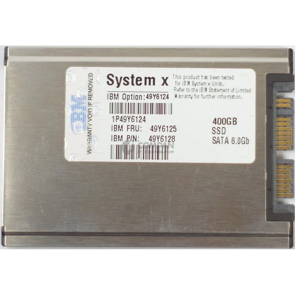 49Y6125 IBM HARD DRIVE 400GB 6G SSD 1.8 ENTERPRISE MLC SATA 49Y6128, 49Y6124