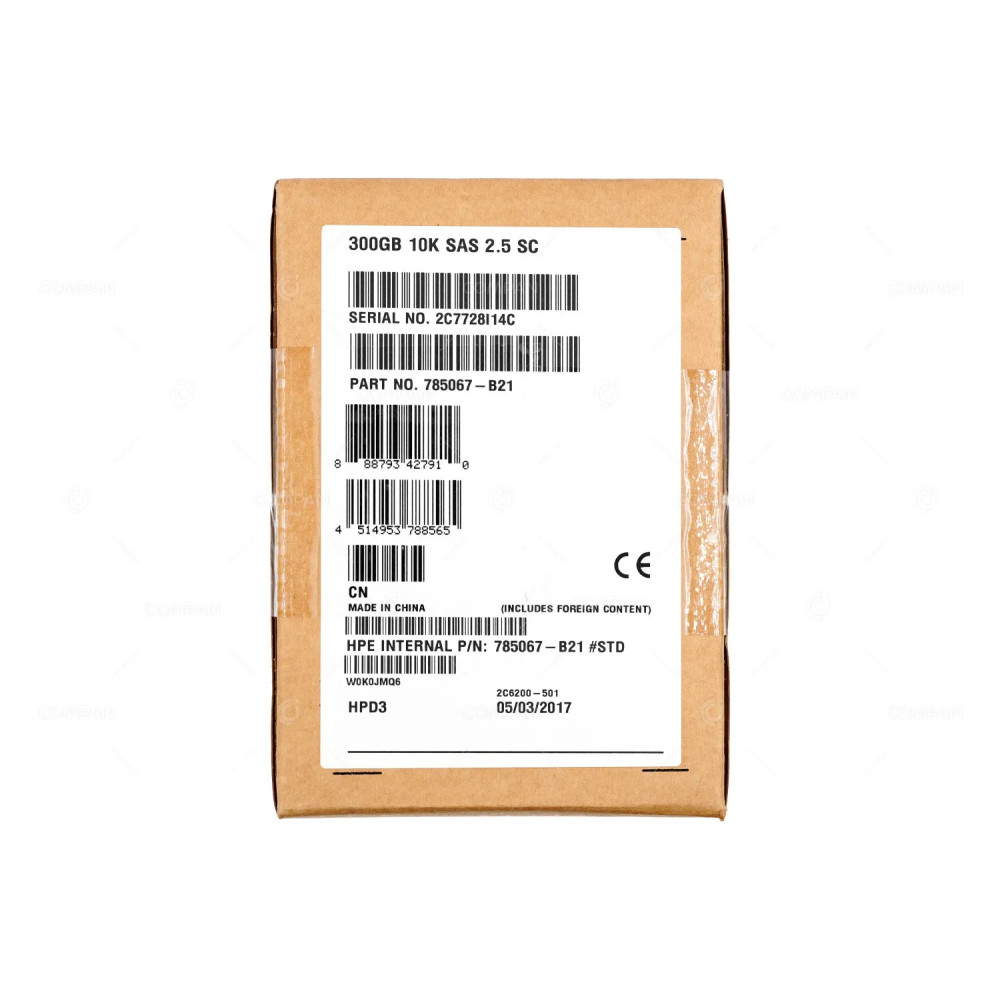 785067-B21  HP HARD DRIVE 300GB 10K 12G 2.5 SFF HOT-SWAP