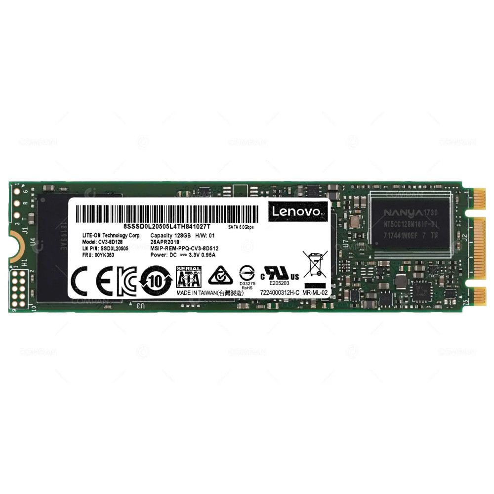 00YK353 LENOVO SSD 128GB SATA 6G M.2 2280 PCIE