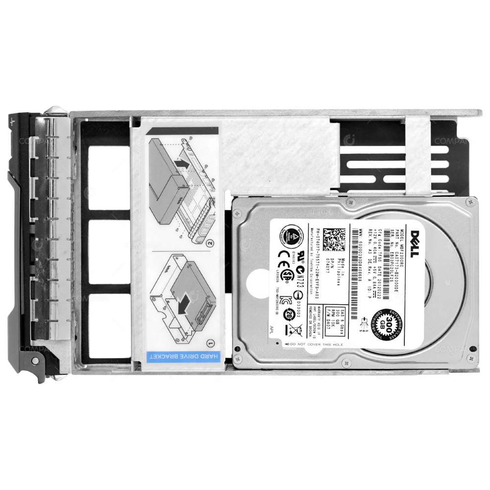 740Y7 LFF  DELL HARD DRIVE 300GB 10K 6G SAS 2.5 SFF IN 3.5 LFF HOT-SWAP	G11 G12 G13